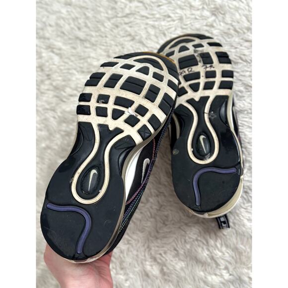Nike 7.5 Women's Air Max 97 Multi Stitching Black White Purple CK0738-001 - Picture 6 of 7
